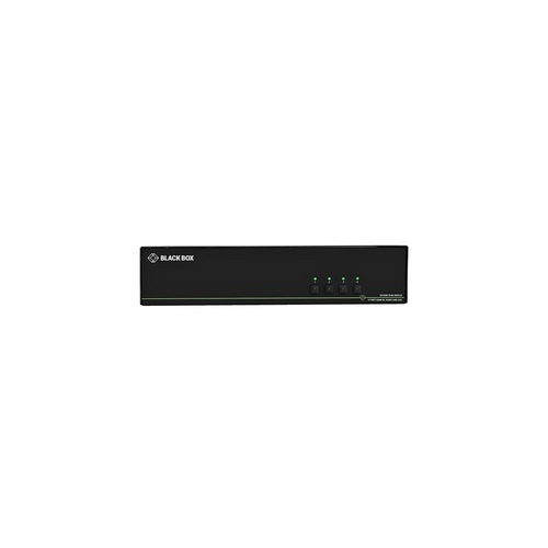 Black Box Secure Kvm Switch,niap 3.0 Certified 4-port,quad-monitor,displayport 1.2 4k30,hid,audio,cac,gsa,taa (SS4P-QH-DP-UCAC)