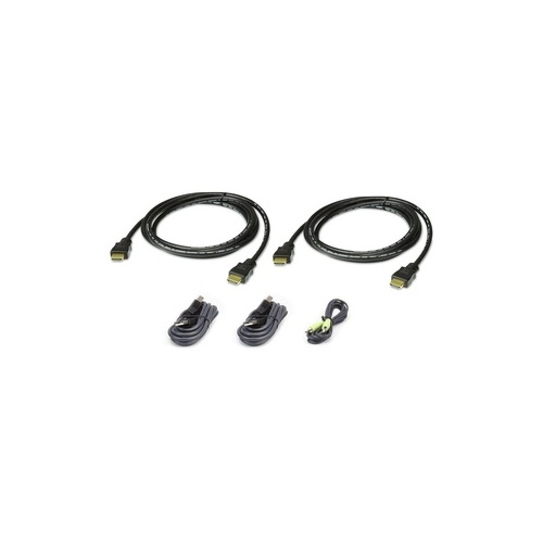 Aten 6ft.dual Displayhdmi Secure Kvmcablekit (2L7D02UHX5)