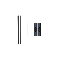 Pride 72 In. Black Replacement Poles. (T72B)