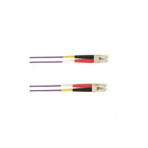 Black Box Om3 50/125 Multimode Fiber Optic Patch Cable - Ofnp Plenum, Lc To Lc, Purple, 10-m (32.8-ft.), Gsa, Taa, Non-returnable/non-cancelable (FOCMP10-010M-LCLC-VT)