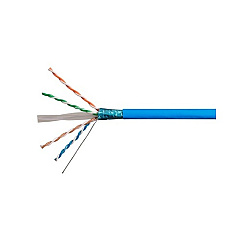 Monoprice Cat6 Ethernet Bulk Cable - Solid_ 550mhz_ Stp_ Cmr_ Riser Rated_ Pure Bare Copper Wire_ 23awg_ No Logo_ 1000ft_ Blue (18608)