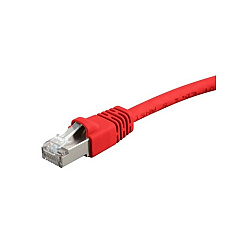 Monoprice Cat6a Ethernet Patch Cable - Snagless Rj45_ 550mhz_ Stp_ Pure Bare Copper Wire_ 10g_ 26awg_ 0.5ft_ Red (24314)
