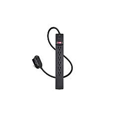 Monoprice 6 Outlet Surge Protector Power Strip 6ft Cord, 2 Port Usb Charger On The Plug, 1080 Joules (27033)
