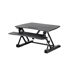 Monoprice Workstream By Electric Height Adjustable Sit-stand Workstation Desk Converter, 36in (27774)