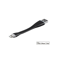 Monoprice Short Length Apple Mfi Certified Lightning To Usb Charge And Sync Cable_ 4.25 Inches Black (30773)