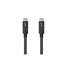 Monoprice Essentials Usb Type-c To Type-c 3.1 Gen 2 Cable-10gbps_5a_30awg_black-0.5m(1.6 Ft) (27923)