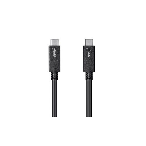 Monoprice Essentials Usb Type-c To Type-c 3.1 Gen 2 Cable-10gbps_5a_30awg_black-0.5m(1.6 Ft) (27923)