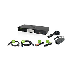 Iogear 2-port 4k Dual Displayport Kvm (GCS1942)