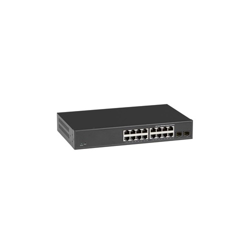 Black Box Gigabit Ethernet (1000-mbps) Web Smart Switch - (16) 10/100/1000-mbps Copper Rj45, (2) 100/1000-mbps Sfp, Gsa, Taa (LGB2118A-R2)
