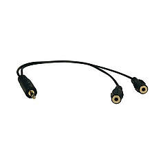 Tripp Lite 1ft Mini Stereo Y Splitter Adapter M/fx2 (P313001)