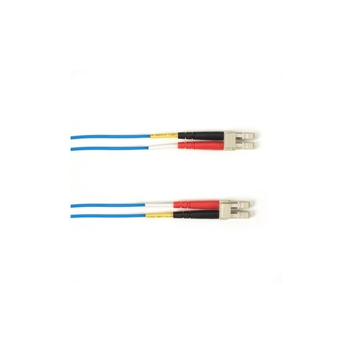 Black Box Om4 50/125 Multimode Fiber Optic Patch Cable - Ofnp Plenum, Lc To Lc, Blue, 10-m (32.8-ft.), Gsa, Taa, Non-returnable/non-cancelable (FOCMPM4-010M-LCLC-BL)