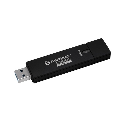 Kingston 32gb D300sm Aes 256 Xts Encrypted Usb Dr (IKD300SM/32GB)