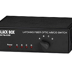 Black Box Fiber Optic A/b/c/d Desktop Switch - Latching, St Multimode, Gsa, Taa (SW1005A) Black Box Fiber Optic A/b/c/d Desktop Switch - Latching, St Multimode, Gsa, Taa (SW1005A)