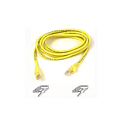 Belkin Cat6 Patch Cable Rj45m/rj45m 1ft Yellow (A3L980-01-YLW-S)