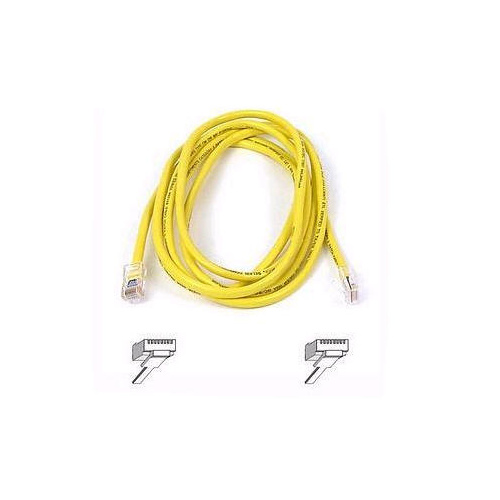 Belkin Cat6 Patch Cable Rj45m/rj45m 25ft Yellow (A3L980-25-YLW-S)