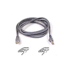 Belkin Cat6 Patch Cable Rj45m/rj45m 30ft Gray (A3L980-30-S)