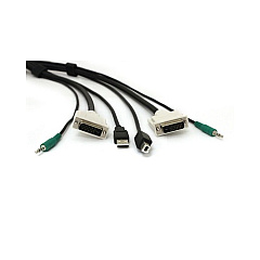 Black Box Dvi Kvm Cable - Usb A-b, 3.5mm Audio, 10-ft. (3.0-m) (SKVMCBL-DVI-10) Black Box Dvi Kvm Cable - Usb A-b, 3.5mm Audio, 10-ft. (3.0-m) (SKVMCBL-DVI-10)