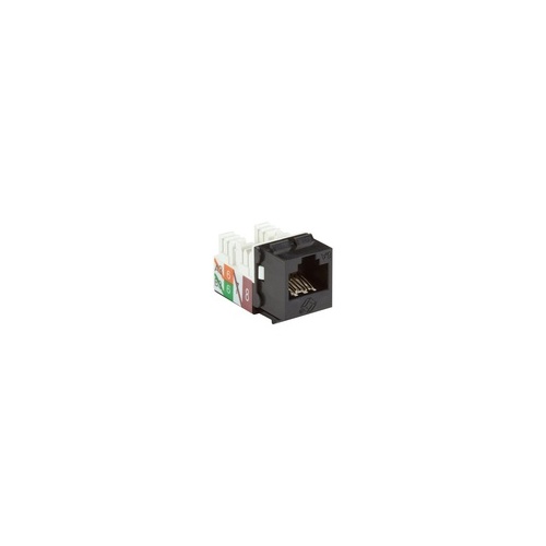 Black Box Cat6a Keystone Jack - Unshielded, Rj45, Black, Gsa, Taa (C6AJA70-BK-R2)
