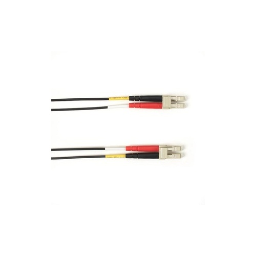 Black Box Om3 50/125 Multimode Fiber Optic Patch Cable - Ofnp Plenum, Lc To Lc, Black, 1-m (3.2-ft.), Gsa, Taa, Non-returnable/non-cancelable (FOCMP1001MLCLCBK)