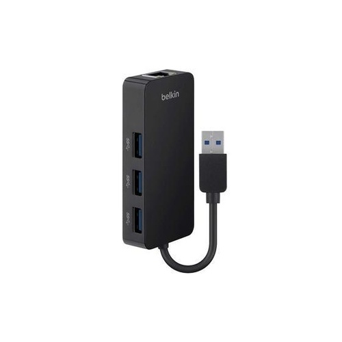 Belkin Usb 3.0 3-port Hub With Gigabit Ethernet (B2B128TT)