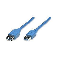 Manhattan - Strategic 10 Ft Usb 3.0 Cable Am-af Blu (322447)