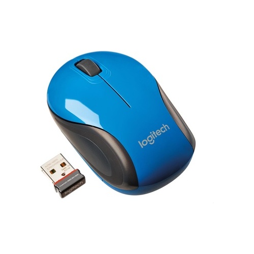 Logitech Wireless Mini Mouse M187 - Blue (910-002728)