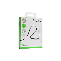 Belkin Cable,3.5mm Audio,m/m,flat,straight,nic (AV10127TT03-BLK)