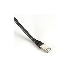 Black Box Cat6 400-mhz Molded Boot Solid Ethernet Patch Cable-shielded(f/utp),cmp Plenum(rj45 M/m), Black, 20-ft.(6.0-m),gsa,taa (EVNSL0273BK-0020)