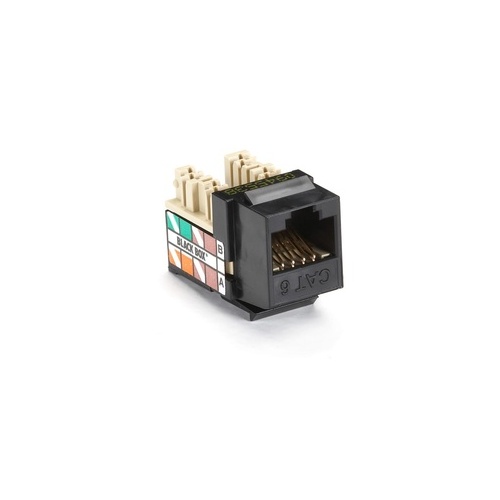 Black Box Cat6 Keystone Jack - Black, Taa (FM631C)