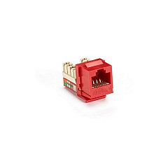 Black Box Cat5e Keystone Jack - Unshielded, Rj45, Red, Taa (FM927C) Black Box Cat5e Keystone Jack - Unshielded, Rj45, Red, Taa (FM927C)