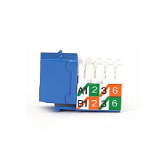 Black Box Cat3 Jack - Unshielded, Blue, Taa (FMT364-R2)