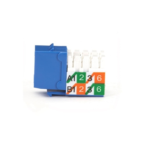 Black Box Cat3 Jack - Unshielded, Blue, Taa (FMT364-R2)