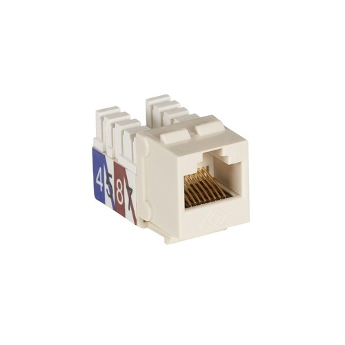 Black Box Cat3 Jack - Unshielded, Office White, Taa (FMT369-R2)