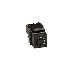 Black Box Keystone Snap Fitting - S-video, Black, Taa (FMT375)