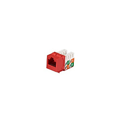 Black Box Cat5e Keystone Jack - Unshielded, Red, Gsa, Taa (FMT927-R2) Black Box Cat5e Keystone Jack - Unshielded, Red, Gsa, Taa (FMT927-R2)