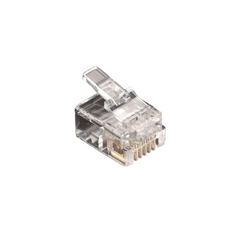 Black Box Rj11 Unshielded Modular Plug 6-wire 10-pack, Gsa, Taa (FMTP611-10PAK)