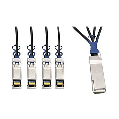Tripp Lite 1m Breakout Cable Qsfp+ To 10gbe Sfp+ (N28101MBK)