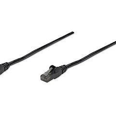 Intellinet 0.5 Ft Black Cat6 Snagless Patch Cable (347389)