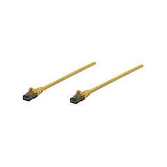 Intellinet 0.5 Ft Yellow Cat6 Snagless Patch Cable (347419)
