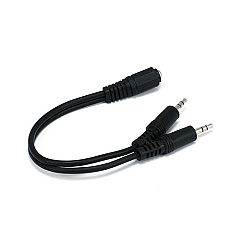 Monoprice 6inch 3.5mm Stereo Jack Splitter (669)