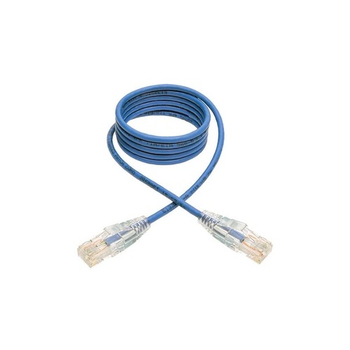 Tripp Lite 4ft Cat6 Snagless Slim Patch Cable Blue (N201-S04-BL)