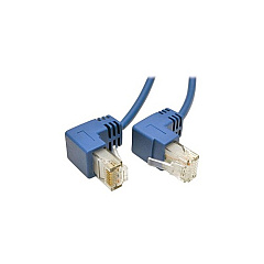Tripp Lite 1ft Cat6 Slim Patch Cable Right Angle (N201-SR1-BL)