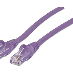 Intellinet 10 Ft Purple Cat6 Snagless Patch Cable (393157)