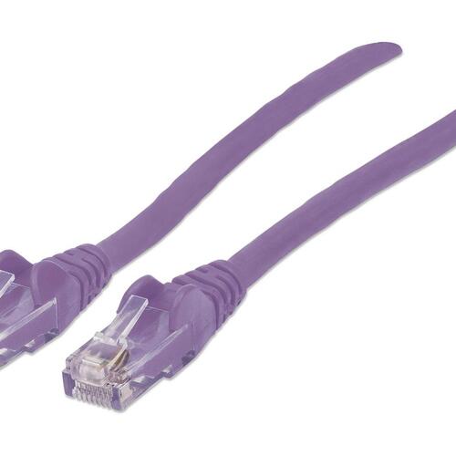 Intellinet 10 Ft Purple Cat6 Snagless Patch Cable (393157)