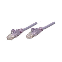 Intellinet 1.5 Ft Purple Cat5e Snagless Patch Cable (453448)