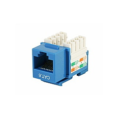 Monoprice Cat6 Punch Down Keystone Jack - Blue (5379)