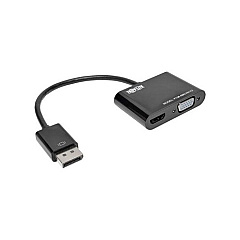 Tripp Lite 6in Displayport To Vga Hdmi Adapter 4k (P136-06N-HV-V2)