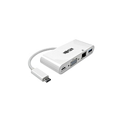 Tripp Lite Usb C To Vga Adapter, Hub, Charging, Gbe (U44406NVGUC)