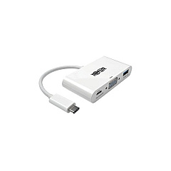 Tripp Lite Usb C To Vga Adapter, Hub, Pd Charging (U44406NVUC)