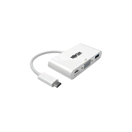 Tripp Lite Usb C To Vga Adapter, Hub, Pd Charging (U44406NVUC)
